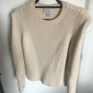 &OTHER STORIES cotton sweater shoulder pads